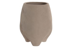POT CÉRAMIQUE 23X23X30 MARRON CLAIR