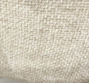 Alternative view of Fauteuil rondeur chenille tissé pivotant blanc L78 P81 H77cm