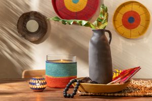 Alternative view of vase en ceramic 15x36cm