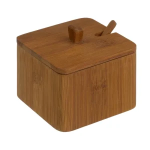 sucrier/salière en noyer 10x6,5cm