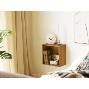 Alternative view of HORLOGE ORGANIC CIMENT NATUREL 14x15 cm