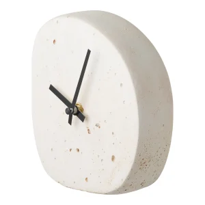 HORLOGE ORGANIC CIMENT NATUREL 14x15 cm