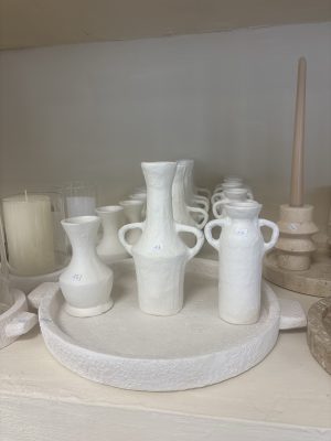 Alternative view of CENTRE DE TABLE CIMENT 35,5X30X3,5 CRÈME