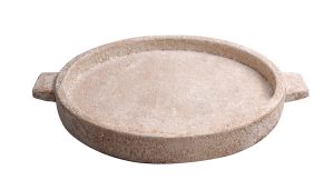 CENTRE DE TABLE CIMENT 35,5X30X3,5 CRÈME