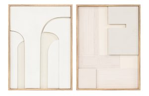 TABLEAU LED MDF beige 75X3,8X100  3D