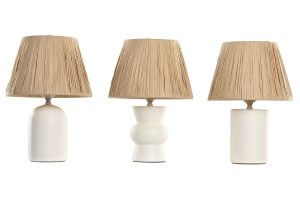 Alternative view of LAMPE DE TABLE CÉRAMIQUE RAFIA 22X22X31 3 MOD.