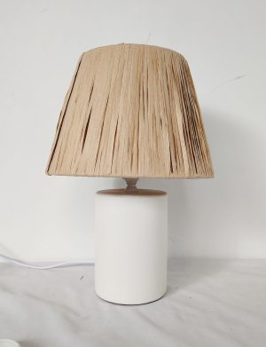 LAMPE DE TABLE CÉRAMIQUE RAFIA 22X22X31 3 MOD.