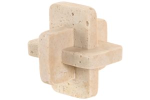 Alternative view of DÉCORATION MARBRE 12X12X12 BEIGE