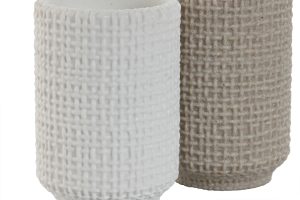 Alternative view of VERRE RÉSINE 7X7X10,5 beige