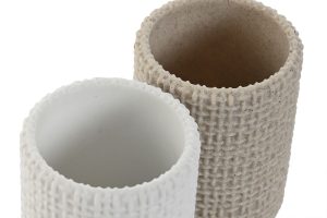 Alternative view of VERRE RÉSINE 7X7X10,5 blanc