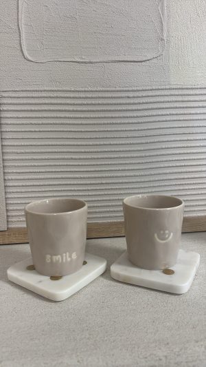 Alternative view of Set de deux verres en céramique