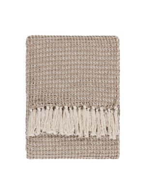 Plaid 100% Cotton Marron/beige