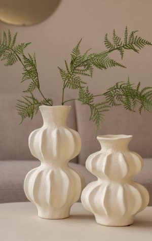 Alternative view of Vase écru en céramique  grand