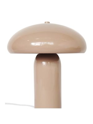 Alternative view of Lampe en métal beige