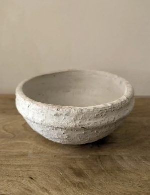 Alternative view of Coupelle effet texturé blanche