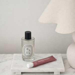 Plateau en marbre blanc