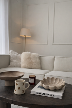 Coupelle beige resine