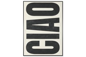 TABLEAU TOILE 103X4,5X143 PEINT À MAIN NOIR