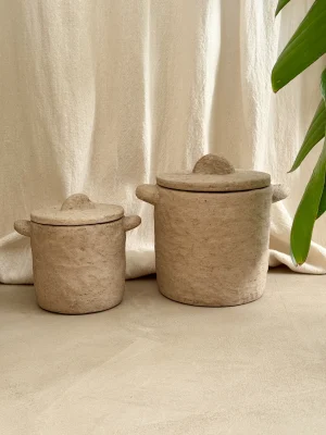 Pot  beige M (19X17cm)