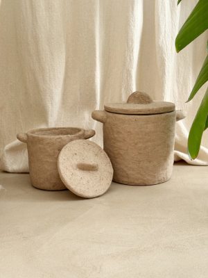 Pot beige 14,5x13cm