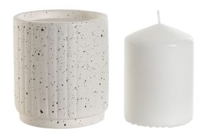 Alternative view of BOUGEOIR CERAMIQUE 9X9X20