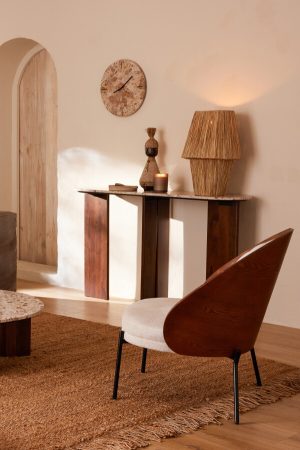 Alternative view of horloge murale marbre 41x3x41cm