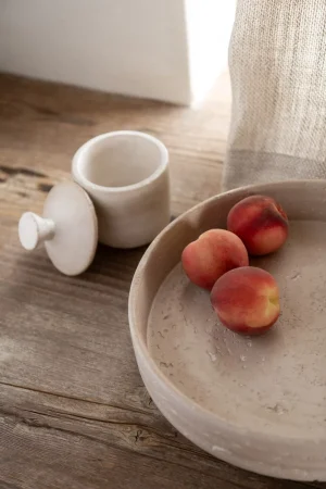 PLATEAU DECO CREM L (33x33x10cm)