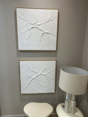 Alternative view of TABLEAU TOILE MDF 62X4,5X62 ABSTRAIT