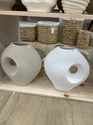 VASE GRÈS 33X15X34 beige
