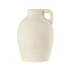Jarre en terre cuite blanche 1 anse ¯20,5x28 cm