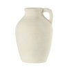 Jarre en terre cuite blanche 1 anse ¯16x23 cm,