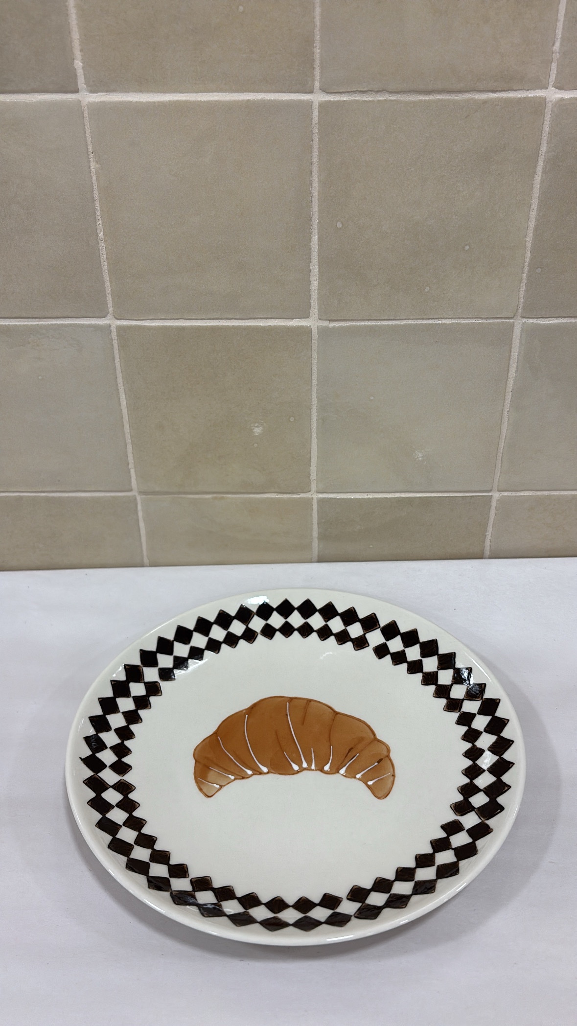 Assiette croissant
