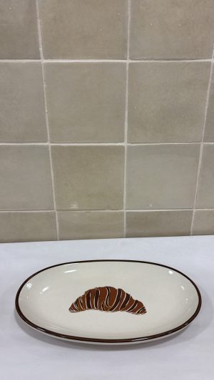 Alternative view of Assiette croissant ovale