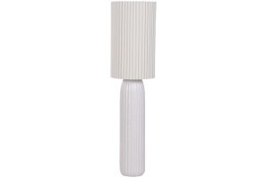 LAMPADAIRE CéRAMIQUE POLYESTER 31X31X122 BLANC