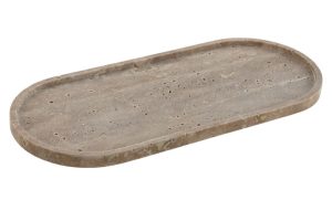 PLATEAU MARBRE 30X13X1,2 MARRON