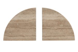 Alternative view of SERRE-LIVRES MARBRE 24,5X5X12,3 MARRON