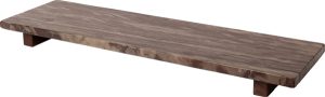 Planche à découper en marbre brun foncé, 53 × 15 cm