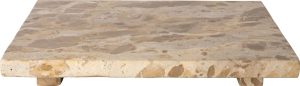 Alternative view of Planche à découper en marbre beige, 23 × 31 cm
