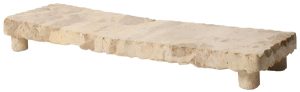 Planche à découper en marbre beige, 53 × 15 × 6 cm