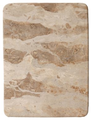 Planche à découper en marbre beige, 31 × 23 cm