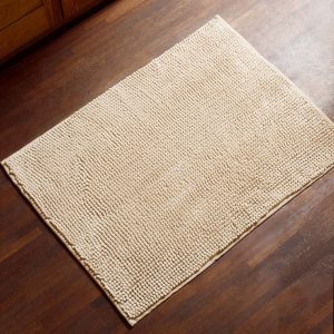 Tapis de salle de bain | beige antidérapant | 50x70 cm