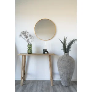 Table console, teck, naturel
90x30x80 cm