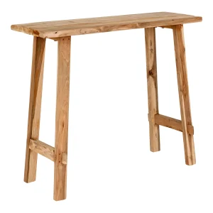 Alternative view of Table console, teck, naturel 90x30x80 cm