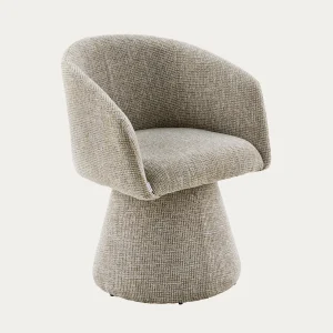 Fauteuil | | fauteuil pivotant en tissu naturel