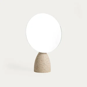 Miroir avec support effet pierre | 20x8,5x30.5 cm