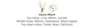 375g Bougie parfumée en céramique,avec boîte - Azure Allure – Image 3