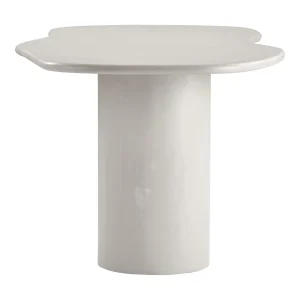 Table à manger, aspect ciment, beige  96x200x76 cm – Image 3