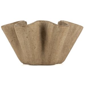 Alternative view of Grande Coupelle ciment beige  28x14,5cm