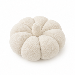 Coussin citrouille beige clair