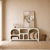 Commode bois/ béton ciré 150x38x80cm